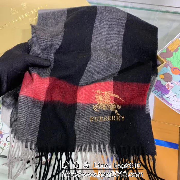 BURBERRY巴寶莉 純正羊毛男士圍巾 LLWJ6420